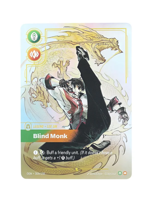 Blind Monk Signature Foil Riftbound Proxy | Origins