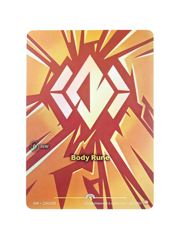 Body Rune Showcase Foil Riftbound Proxy | Origins