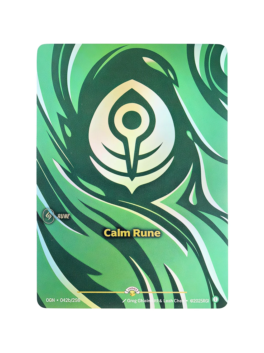 Calm Rune Showcase Foil Riftbound Proxy | Origins Calm Rune Showcase Foil Riftbound Proxy | Origins