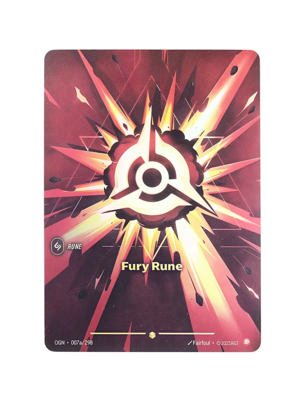 Fury Rune 007a Riftbound Proxy | Origins