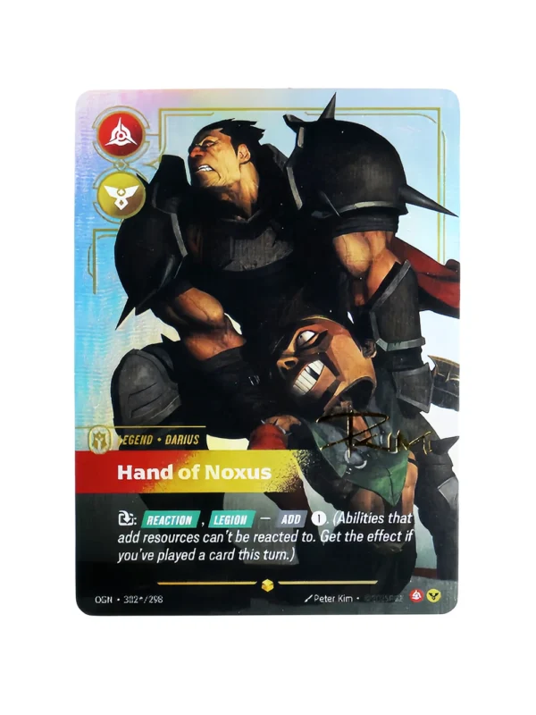 Hand of Noxus Signature Foil Riftbound Proxy | Origins