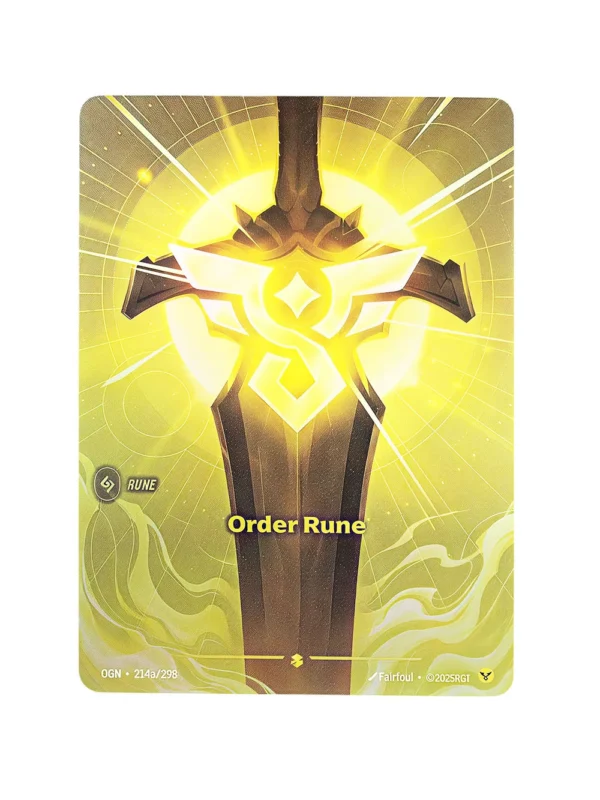 Order Rune 214a Riftbound Proxy | Origins