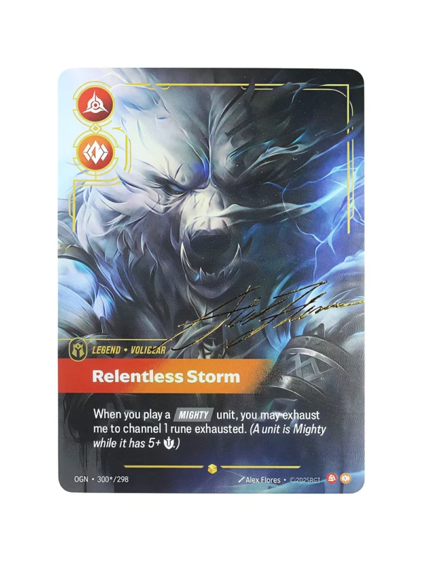Relentless Storm Foil Riftbound Proxy | Origins