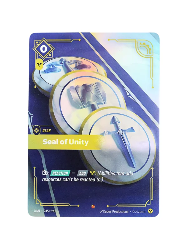Seal of Unity Foil Riftbound Proxy | Origins