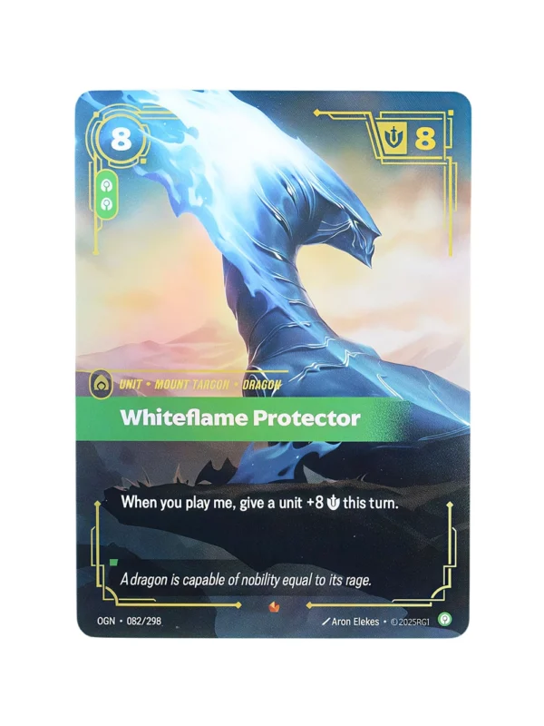 Whiteflame Protector Regular Riftbound Proxy | Origins