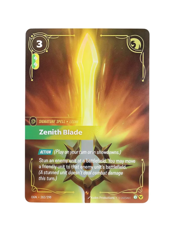 Zenith Blade Regular Riftbound Proxy | Origins