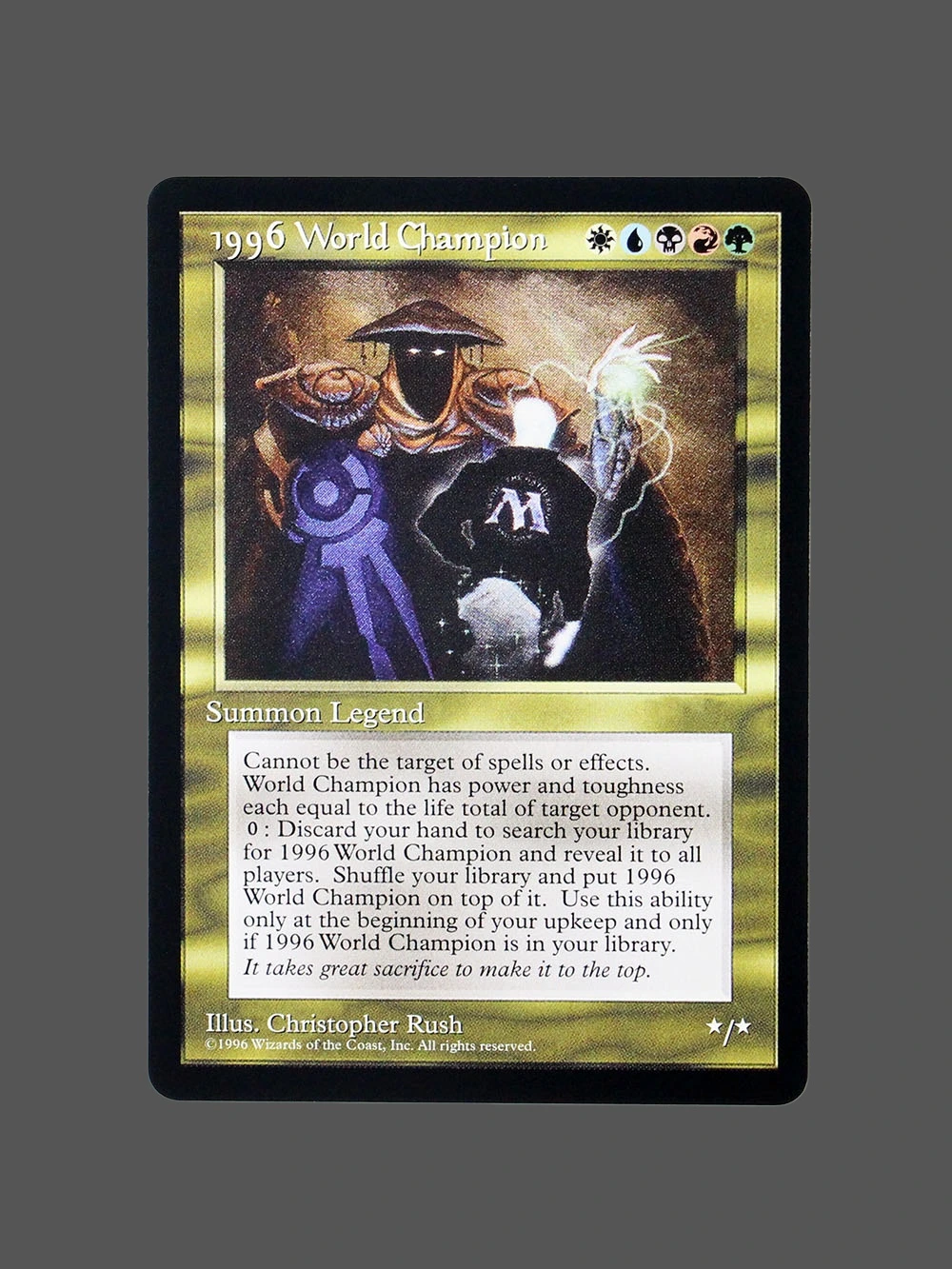 1996 World Champion Regular MTG Proxy | Alliances 1996 World Champion Regular MTG Proxy | Alliances