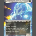 Aang and La, Ocean's Fury Holo MTG Proxy | The Lost Caverns of Ixalan
