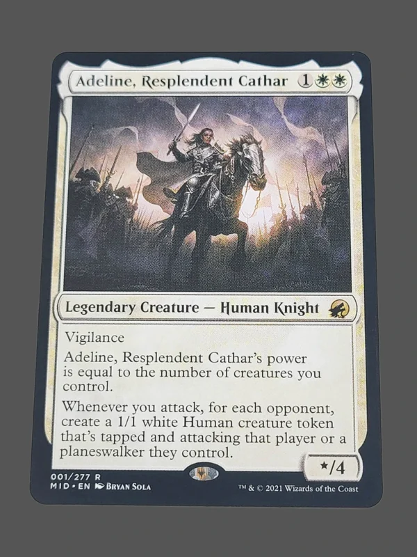 Adeline, Resplendent Cathar Holo MTG Proxy | Midnight Hunt