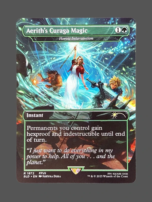 Aerith's Curaga Magic Holo MTG Proxy | Secret Lairs