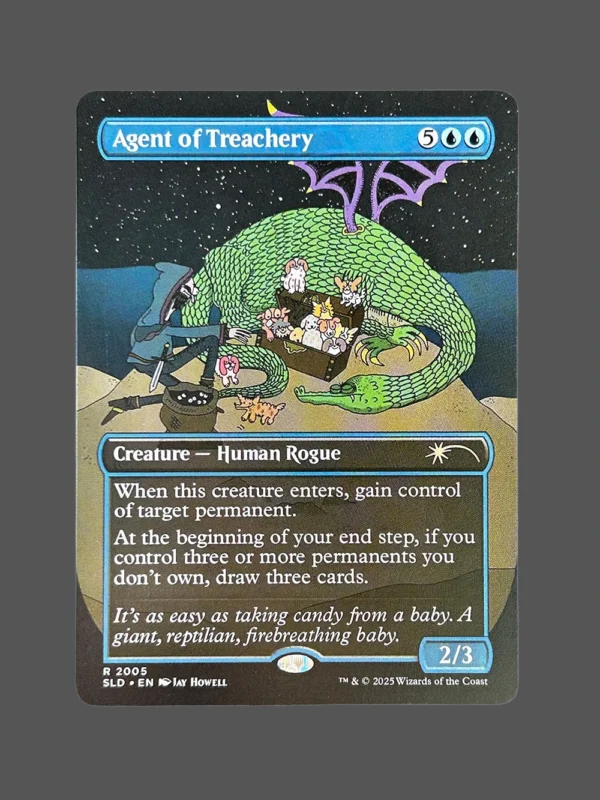 Agent of Treachery Holo MTG Proxy | Streets of New Capenna