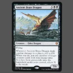 Ancient Brass Dragon Holo MTG Proxy | Crimson Vow
