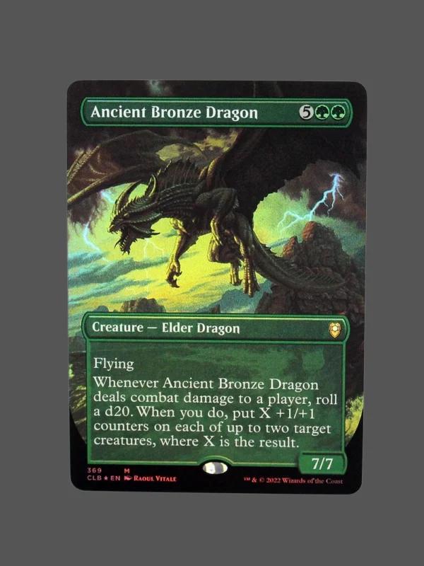 Ancient Bronze Dragon Foil MTG Proxy | Commander Legends: Battle for Baldur's Gate