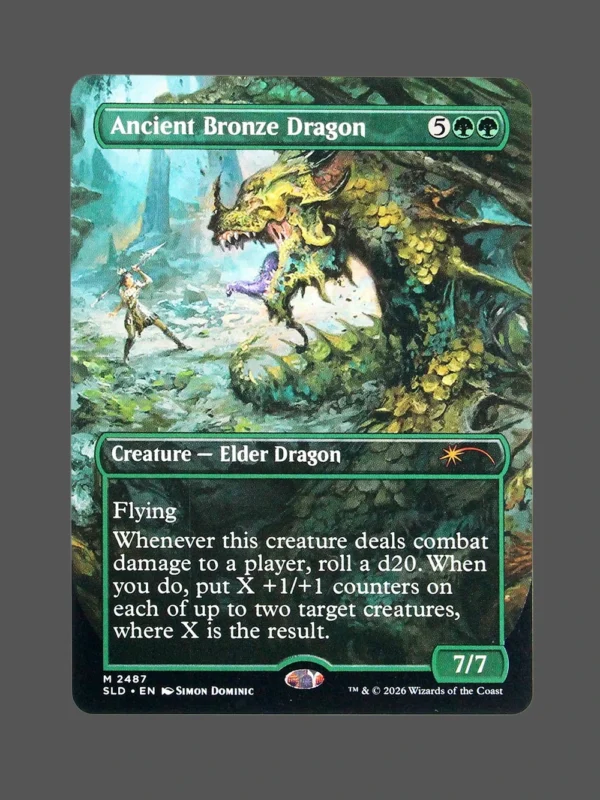 Ancient Bronze Dragon Holo MTG Proxy | Secret Lair