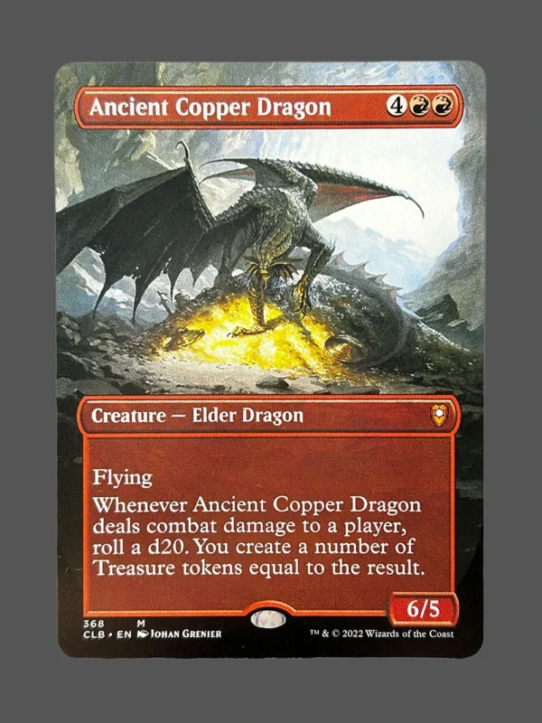 Ancient Copper Dragon Holo MTG Proxy | Commander Legends