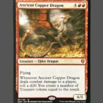 Ancient Copper Dragon Holo MTG Proxy | Commander Legends: Battle for Baldur's Gate