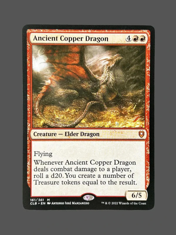 Ancient Copper Dragon Holo MTG Proxy | Commander Legends: Battle for Baldur's Gate