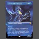 Ancient Silver Dragon Foil MTG Proxy | Commander Legends: Battle for Baldur's Gate