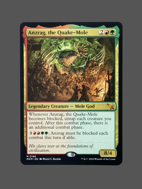 Anzrag, the Quake-Mole Holo MTG Proxy | March of the Machine