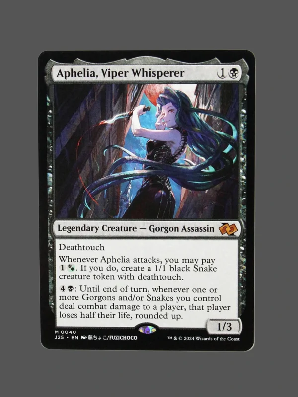 Aphelia, Viper Whisperer Holo MTG Proxy | Jumpstart 2025