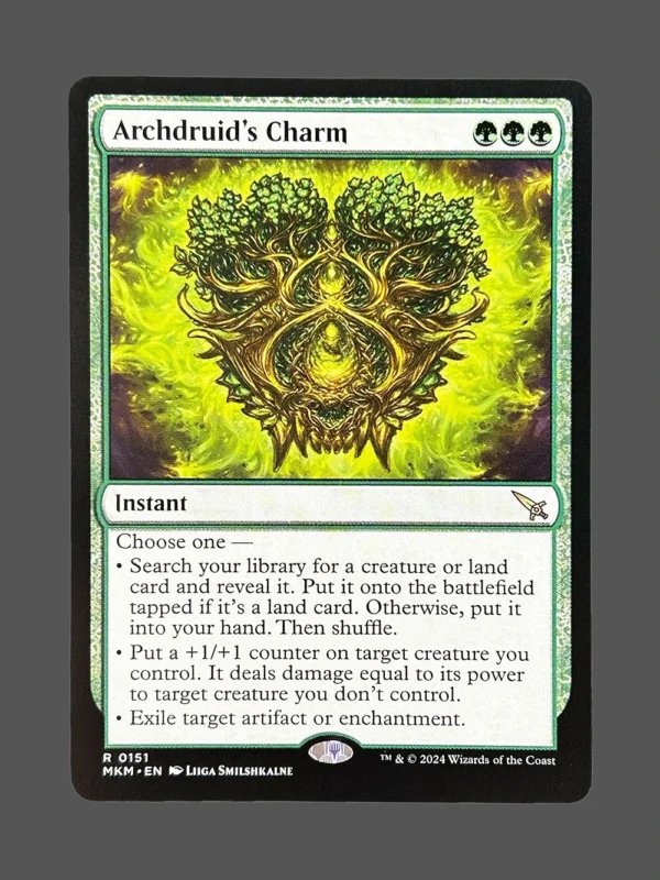 Archdruid's Charm Holo MTG Proxy | Murders at Karlov Manor