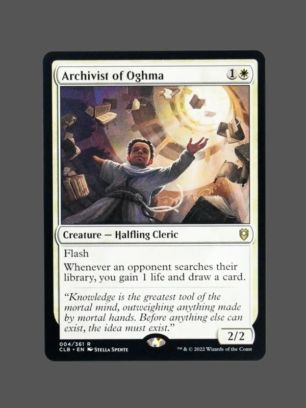 Archivist of Oghma Holo MTG Proxy | Commander Legends: Battle for Baldur's Gate