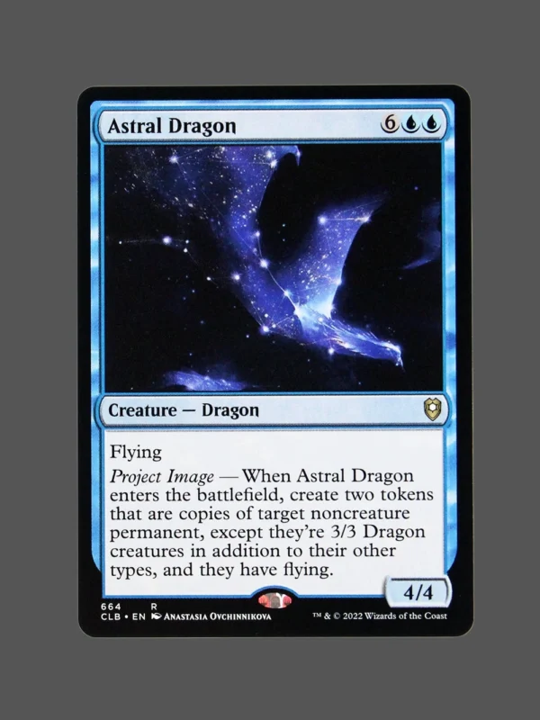 Astral Dragon Holo MTG Proxy | Commander Legends: Battle for Baldur's Gate