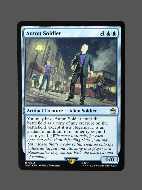Auton Soldier Holo MTG Proxy | Wilds of Eldraine