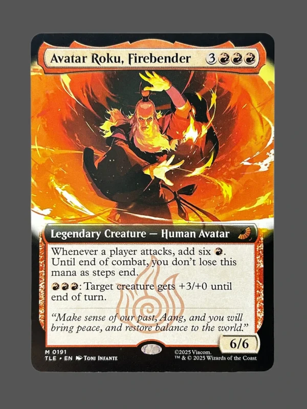 Avatar Roku, Firebender Holo MTG Proxy | The Lost Empire