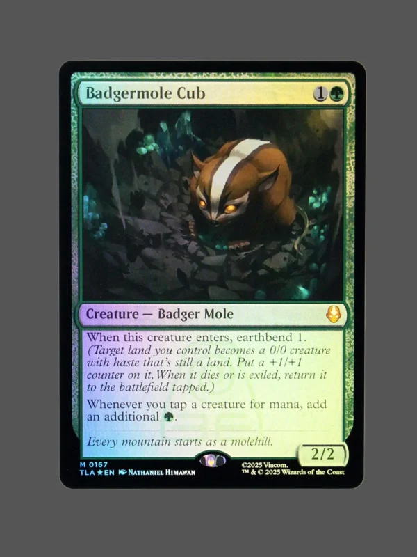 Badgermole Cub Foil MTG Proxy | The Lost Caverns of Ixalan