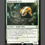 Badgermole Cub Holo MTG Proxy | The Lost Caverns of Ixalan