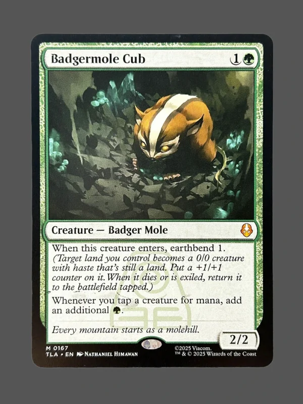 Badgermole Cub Holo MTG Proxy | The Lost Caverns of Ixalan