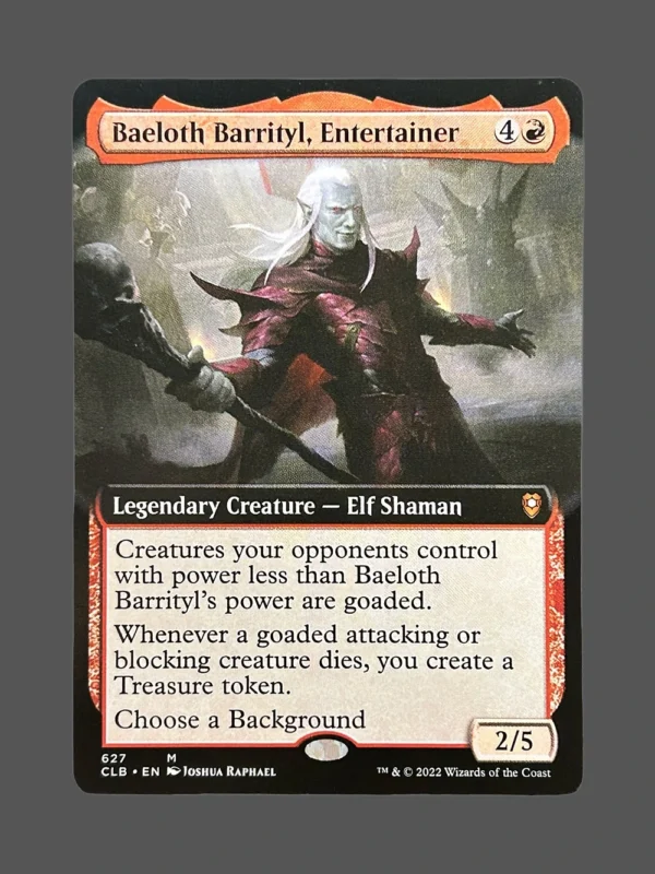 Baeloth Barrityl, Entertainer Holo MTG Proxy | Crimson Vow