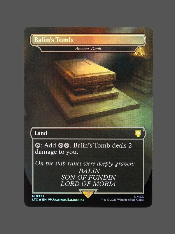 Balin's Tomb Foil MTG Proxy | Lord of the Rings: Tales of Middle-earth