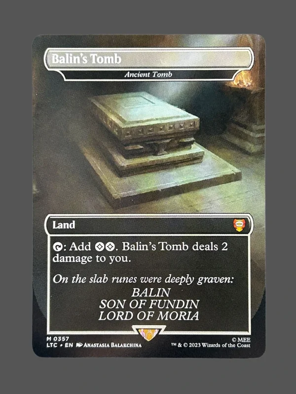 Balin's Tomb Holo MTG Proxy | The Lord of the Rings: Tales of Middle-earth