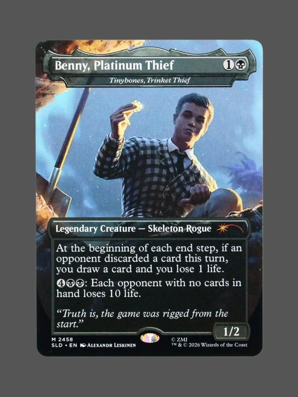 Benny, Platinum Thief Holo MTG Proxy | Streets of New Capenna