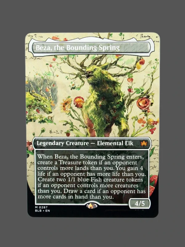 Beza, the Bounding Spring Holo MTG Proxy | Bloomburrow