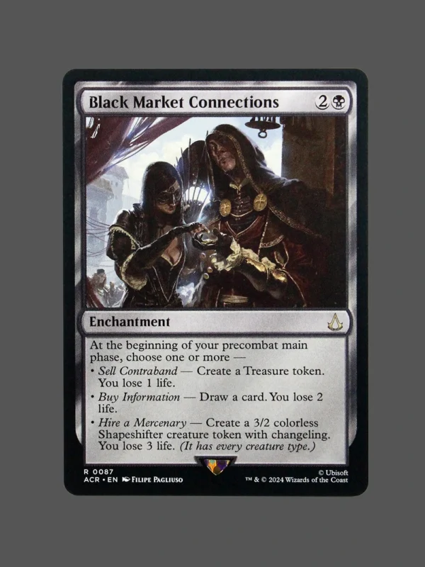 Black Market Connections Holo MTG Proxy | Adventures in the Forgotten Realms