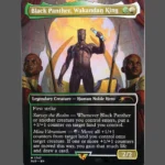 Black Panther, Wakandan King Holo MTG Proxy | Secret Lairs