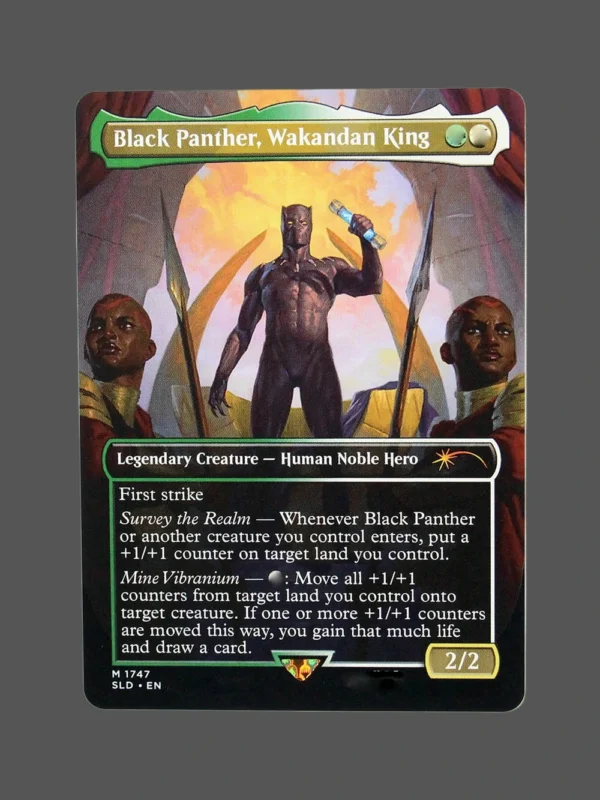 Black Panther, Wakandan King Holo MTG Proxy | Secret Lairs
