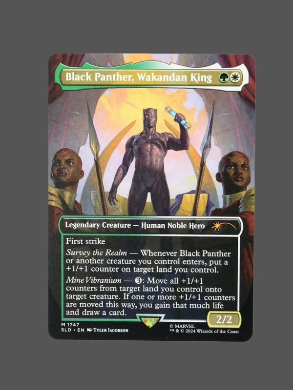 Black Panther, Wakandan King Holo MTG Proxy | Secret Lairs