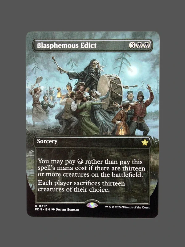 Blasphemous Edict Holo MTG Proxy | Fallen Empires
