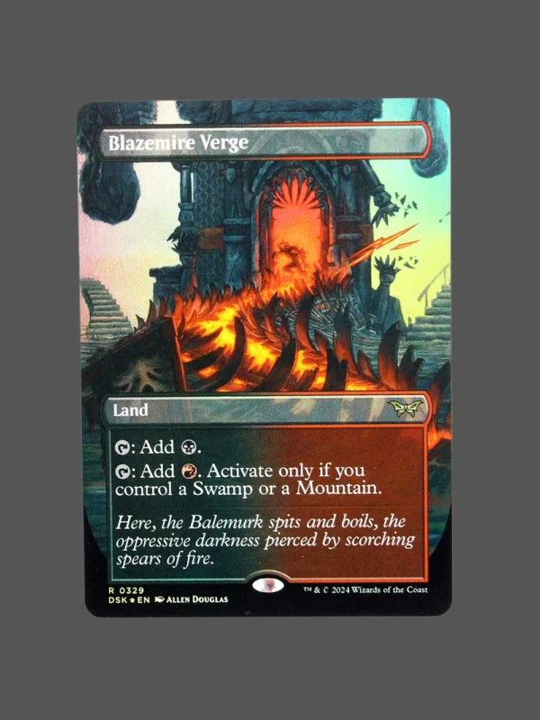 Blazemire Verge Foil MTG Proxy | Dominaria United