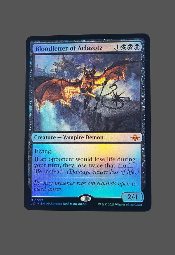 Bloodletter of Aclazotz Foil MTG Proxy | Lost Caverns of Ixalan