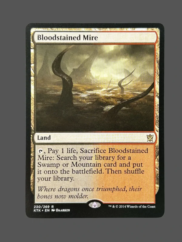 Bloodstained Mire Holo MTG Proxy | Khans of Tarkir