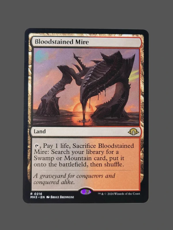 Bloodstained Mire Holo MTG Proxy | March of the Machine