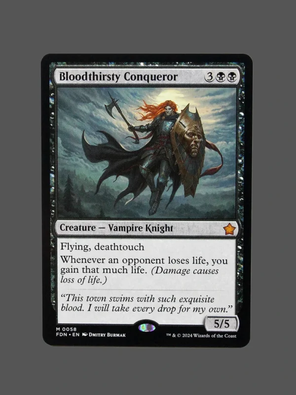 Bloodthirsty Conqueror Holo MTG Proxy | Foundations