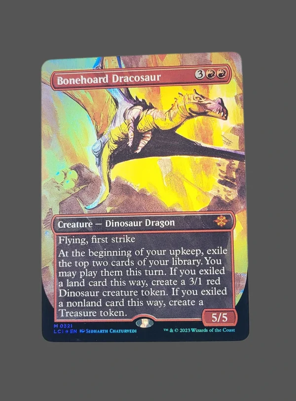 Bonehoard Dracosaur Foil MTG Proxy | Lost Caverns of Ixalan