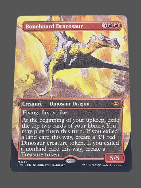 Bonehoard Dracosaur Holo MTG Proxy | Lost Caverns of Ixalan