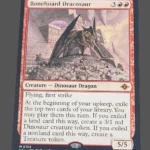 Bonehoard Dracosaur Holo MTG Proxy | Lost Caverns of Ixalan